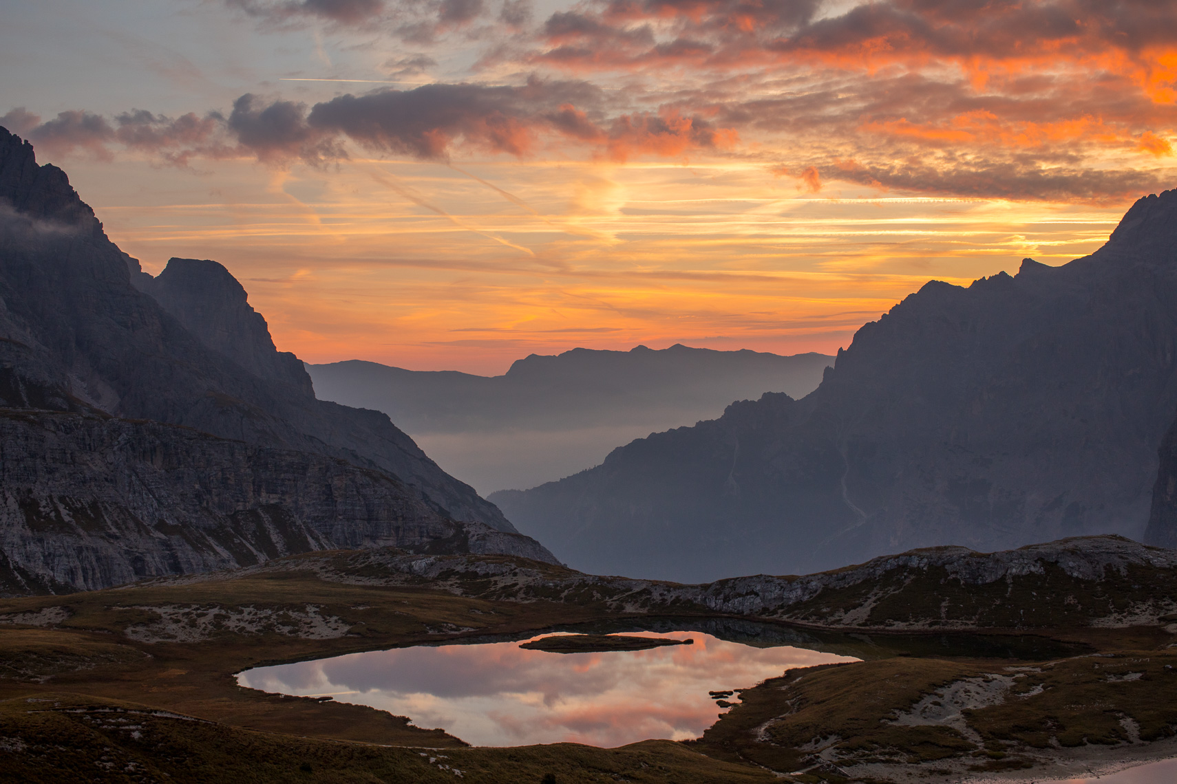 Dolomites Morning Reflection