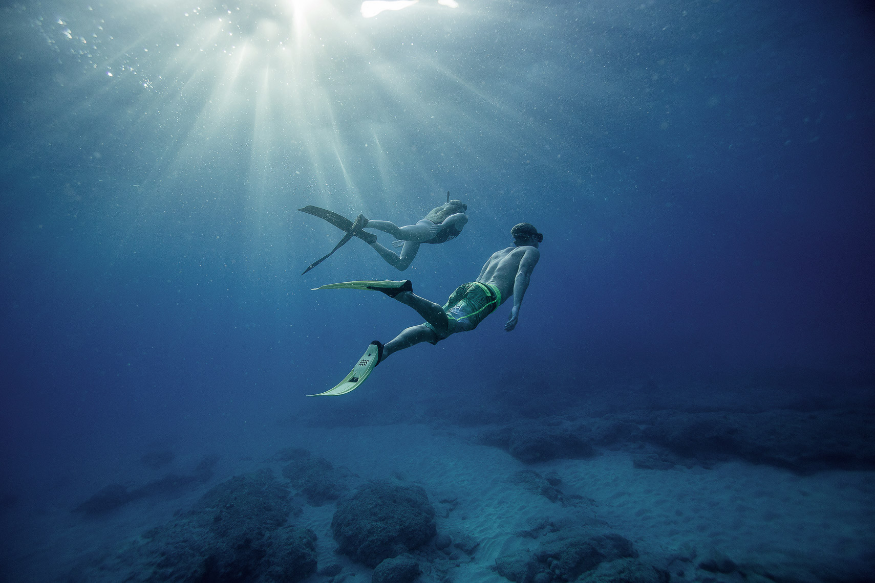 Free Diving Couple
