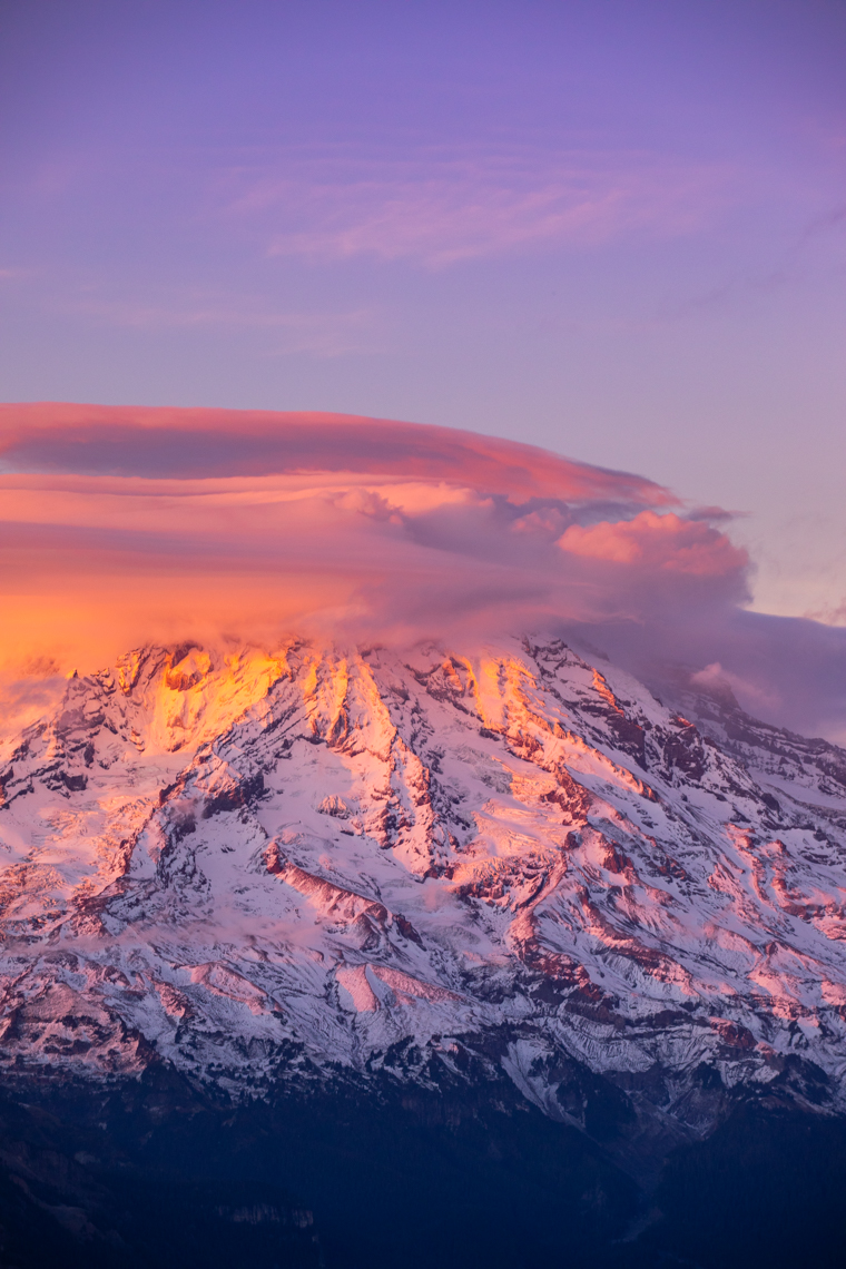 Sunset Mount Rainier
