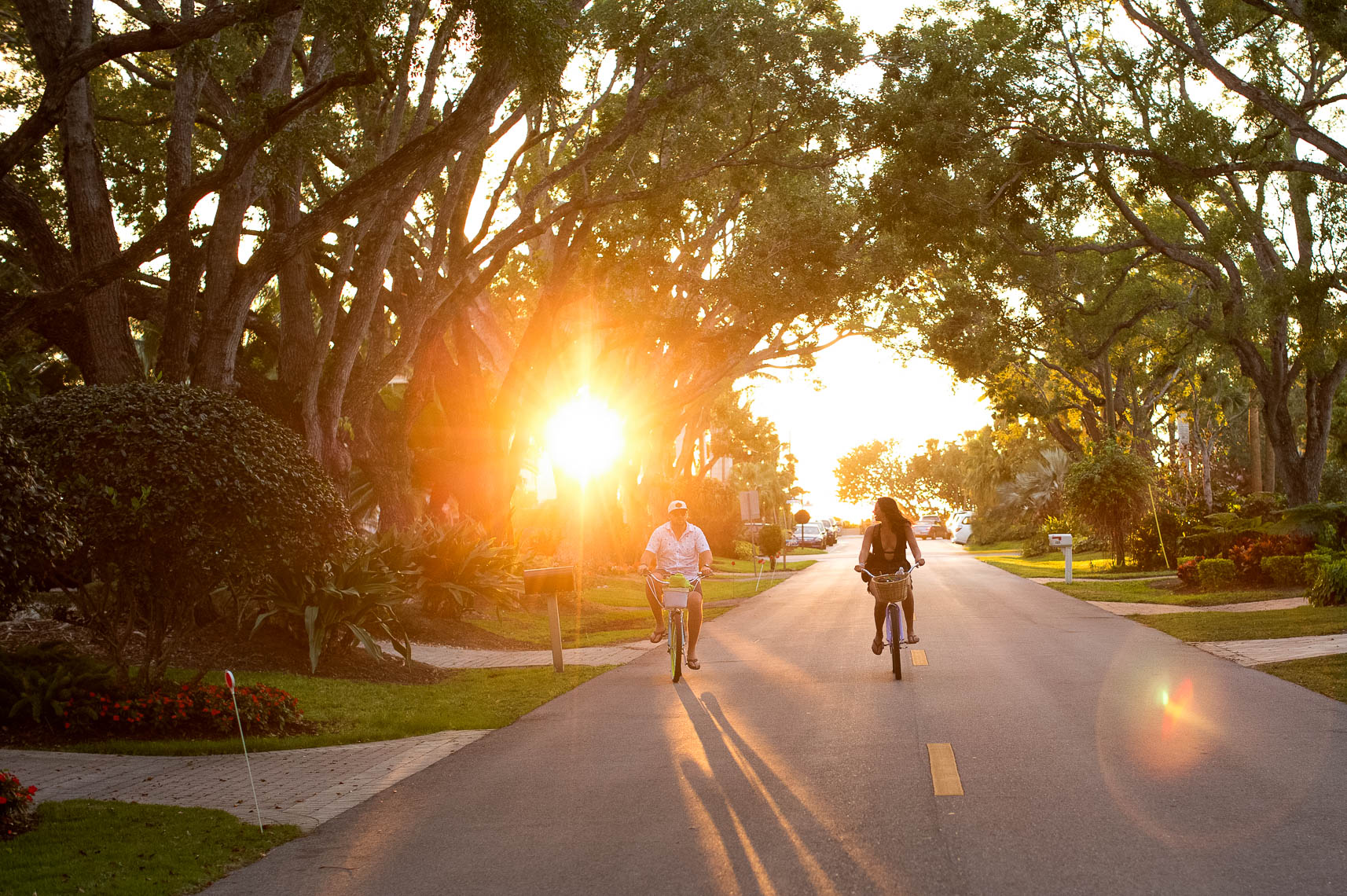 Sunset Bicyclists