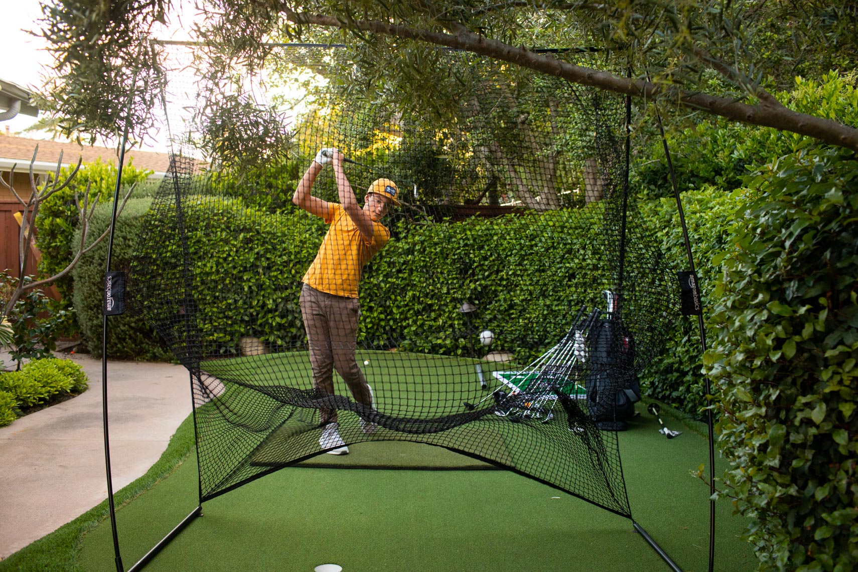 Youth golf athlete