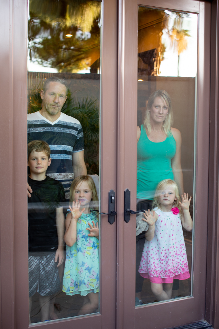 Family window portrait