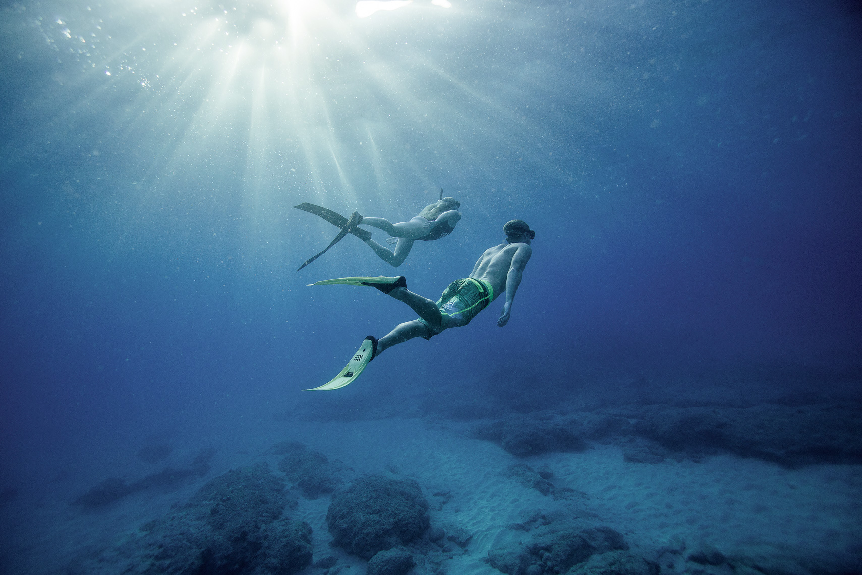 Free Diving Couple